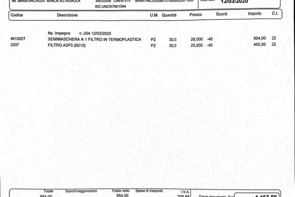 2020.03.12-Fattura maschere ospedale vignola