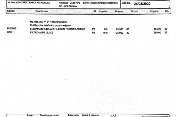 2020.03.25-Fattura 8 maschere